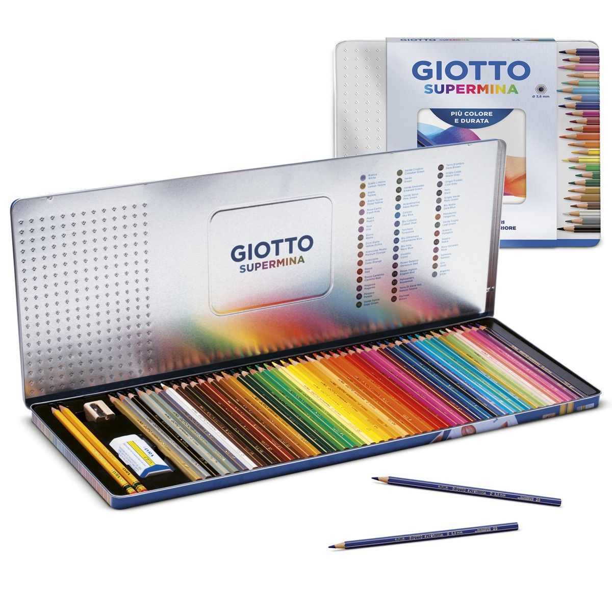 Pastelli colorati Giotto Supermina, 36 matite