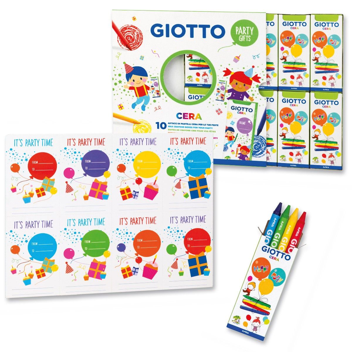 Giotto - Party Gift Mini pastelli confezione da 10