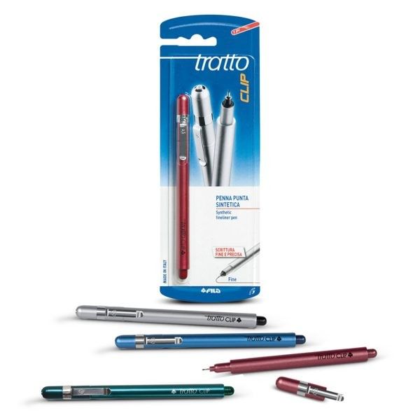 Confezione 10 penne colorate cancellabili Tratto Cancellik: Penne
