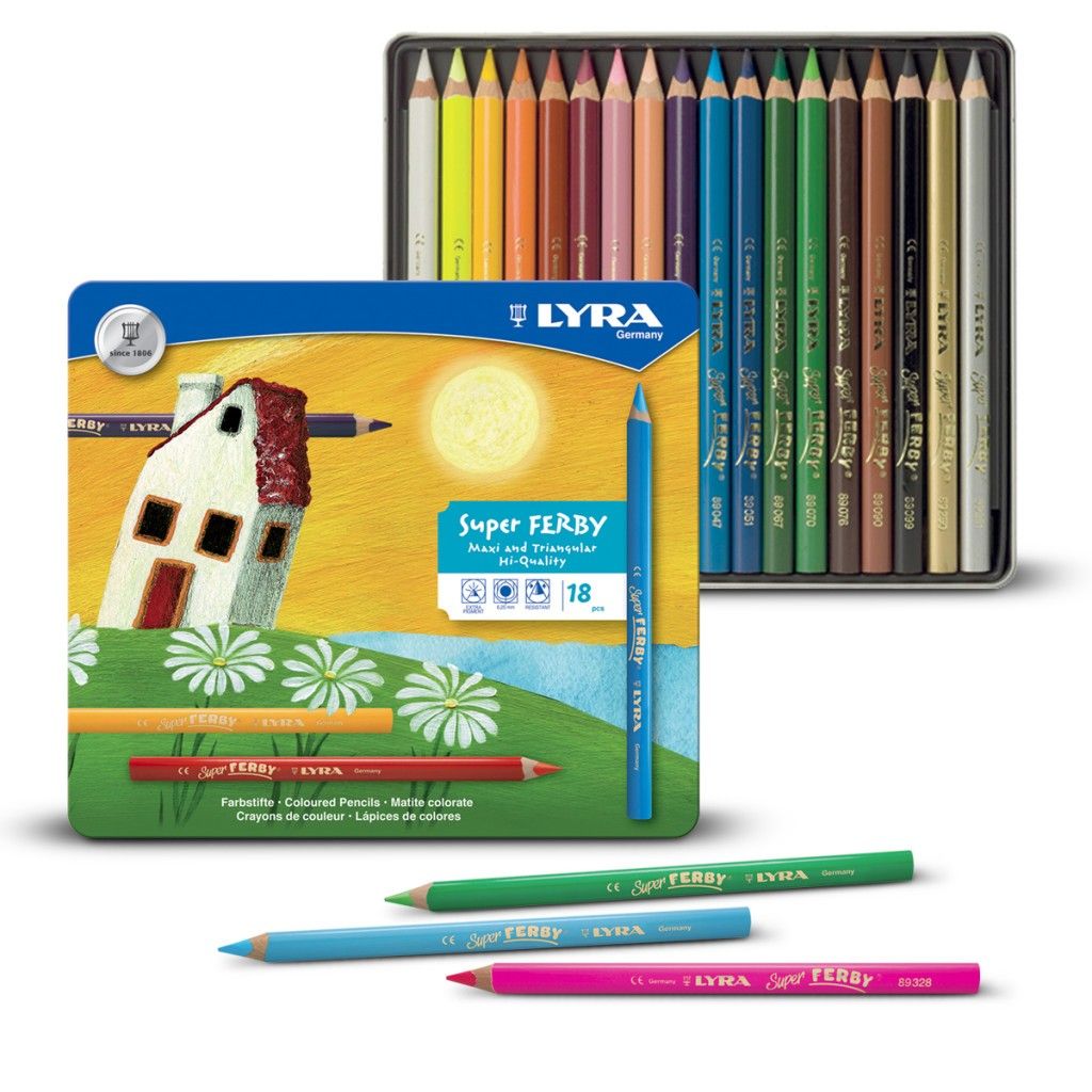 Crayon 4 couleurs Lyra Super Ferby mine large