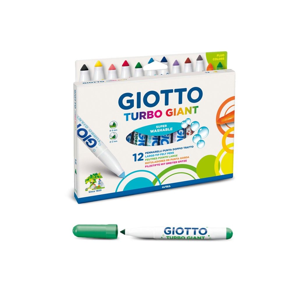 Estuche 12 Rotuladores Turbo Color GIOTTO –